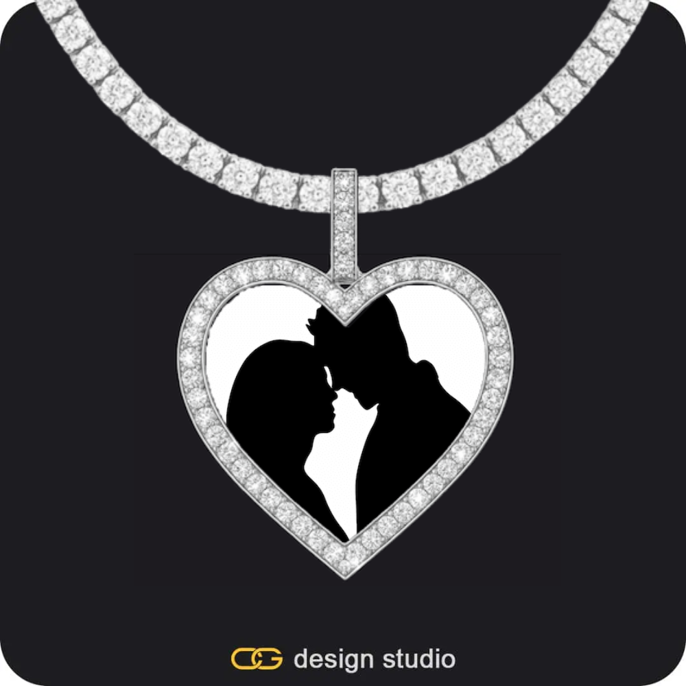 Custom Photo Pendant Necklace Multiple Shapes Personalized Keepsake For Her And Him Gifts