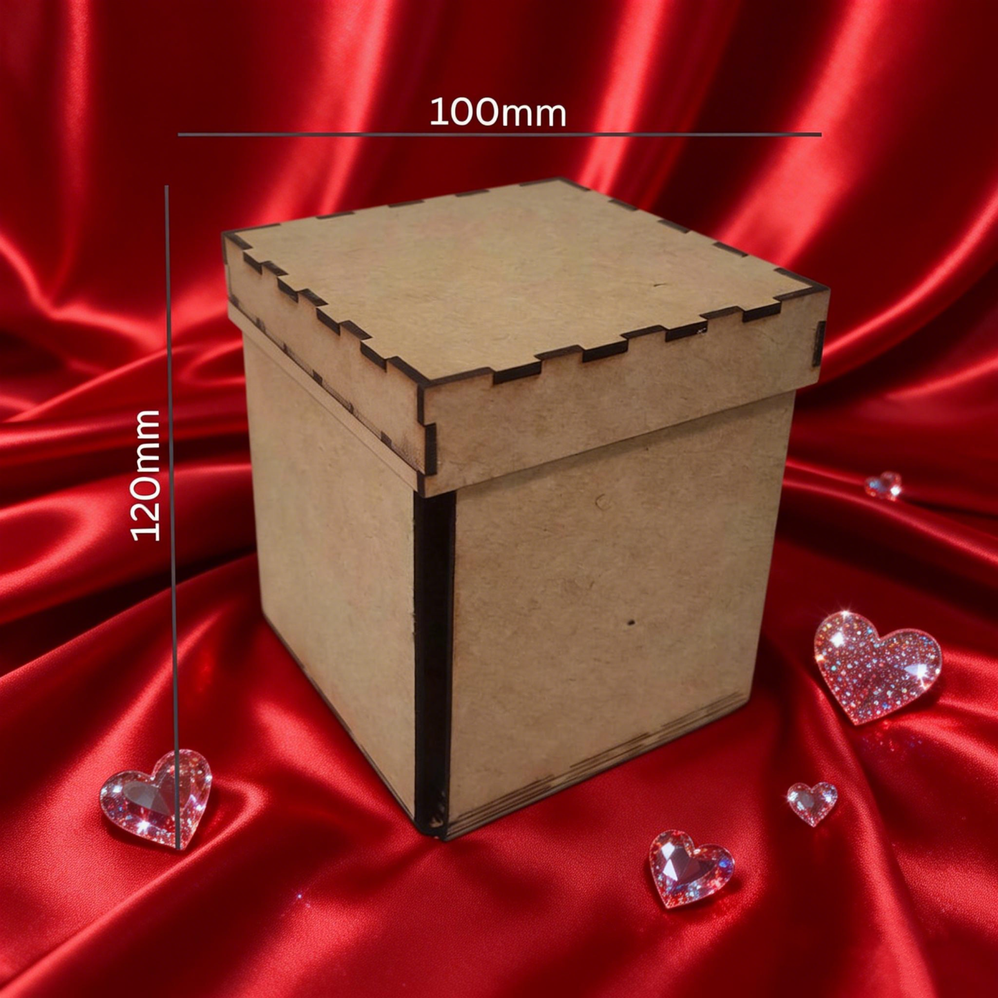 Valentine's Day Surprise Explosion Box with Wooden Figures Romantic Proposal Gift Box with Kneeling Couple Decor Anniversary Gift Box