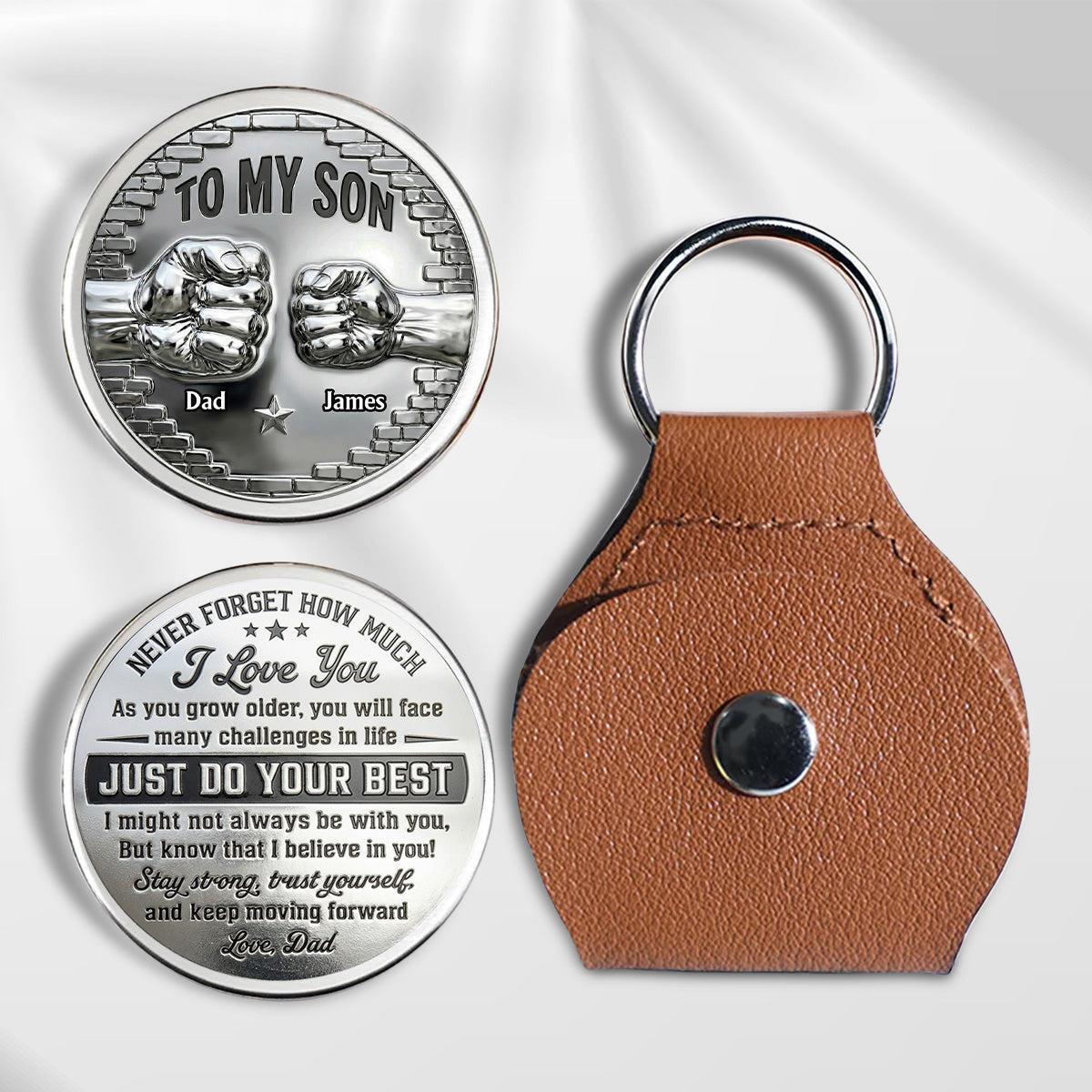 To My Son I Believe In You - Personalized Custom Pocket Hug 2D Look 3D Pop