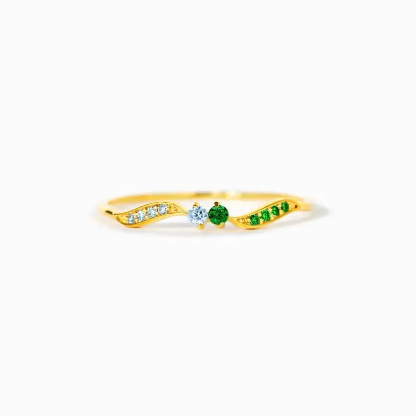 Custom Birthstone Rings for Couples – Matching Wedding & Valentine’s Day Gift for Her