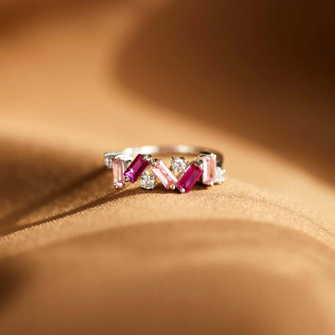 NOBODY HAS IT ALL TOGETHER PINK BAND RING