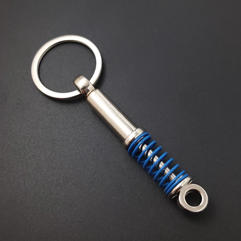 Father's Day Gifts Mini Shock Absorber Keychain Spring Personalized Suspension Keychain Compressible Spring Stress Reliever Custom Engraved Shock