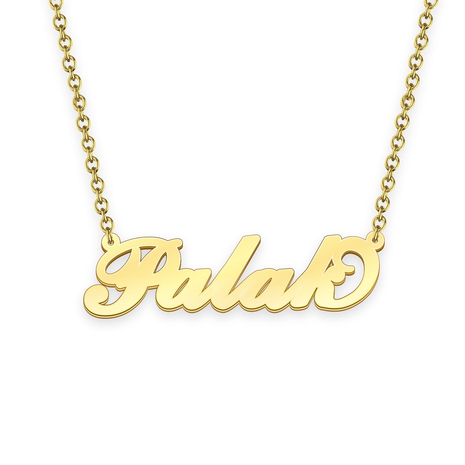 Palak name necklace Gold Custom Necklace Personalized Gifts For Her