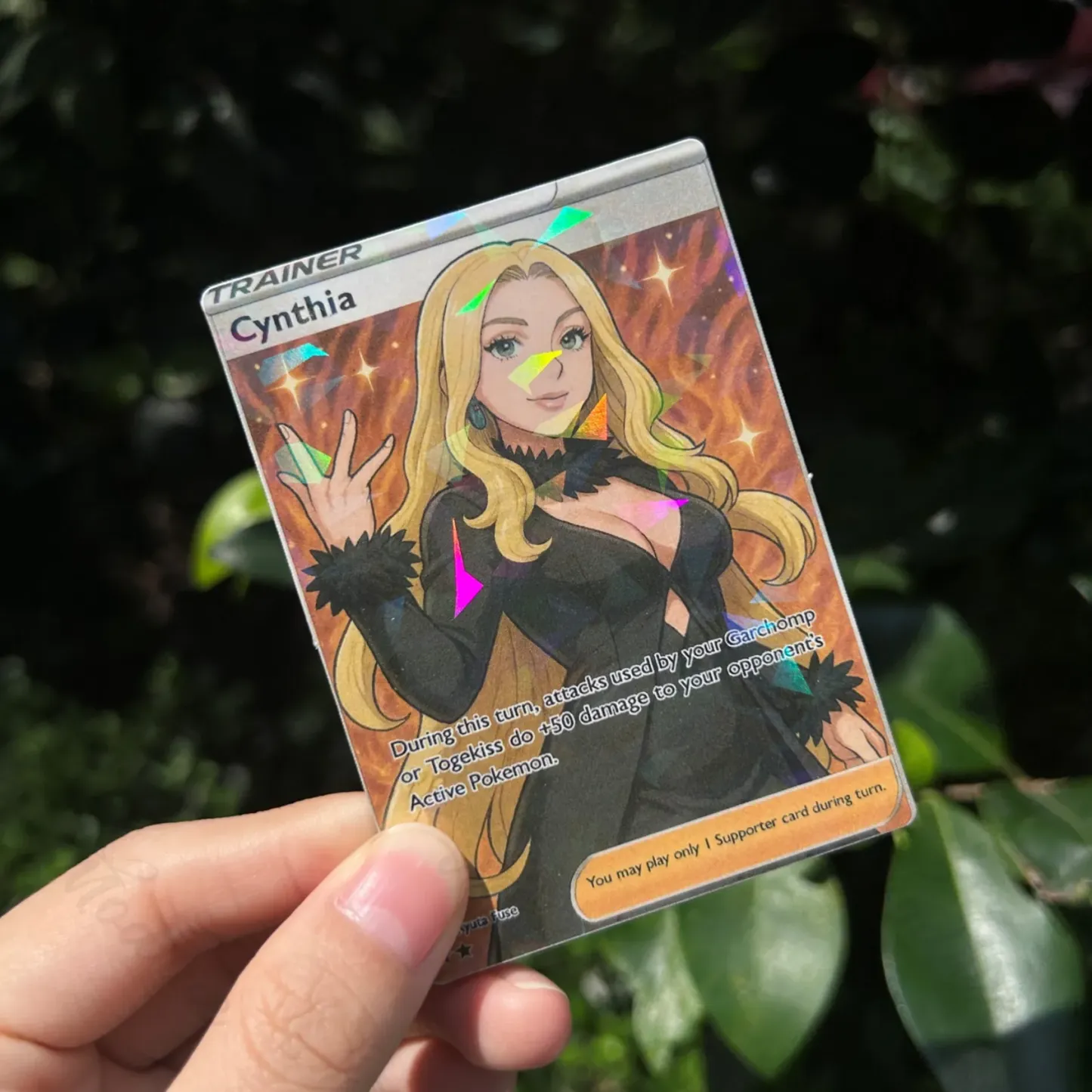 Custom Anime Trading Card | Personalized Holographic Collectible Card with Your Photo & Name | Unique Gift for Fans & Couples - namenecklace