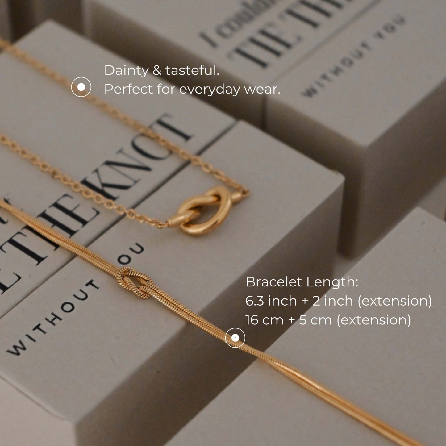 Heart Knot Jewelry for Mom Minimalist Necklace Bracelet and Earrings Minimalist Heart Jewelry Set Mother's Day Gift for Wife