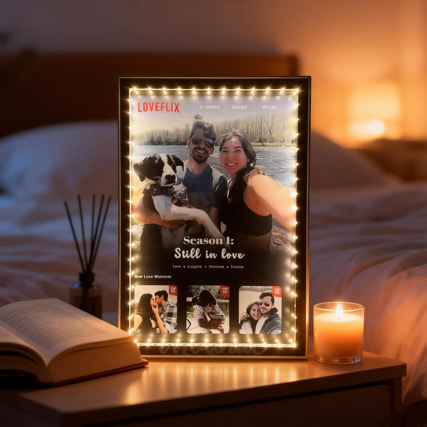 Personalized Family Memories Infinity Mirror Light Box Custom Family Photo Infinity Mirror Light Box Gift for Family