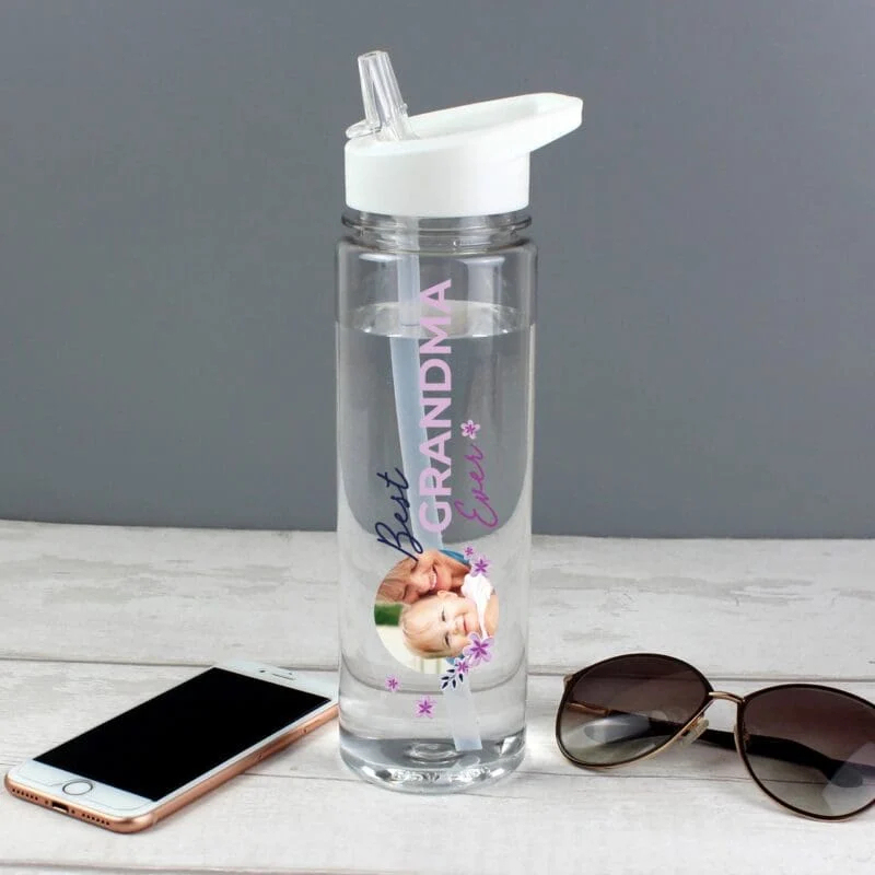 Personalized Best Ever Photo Upload Water Bottle Custom Photo Best Ever Water Bottle Mother's Day Gifts
