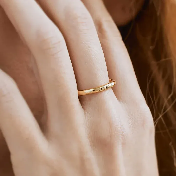 Custom Name Ring for Girlfriend or Wife – Romantic Meaningful Valentine’s Gift