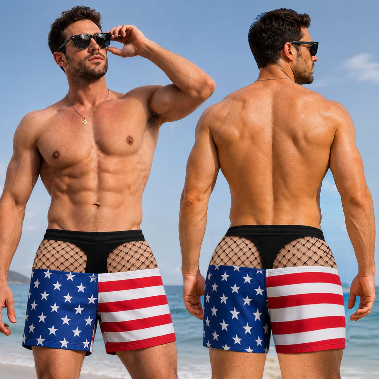 Custom Printed Men's Gag Swim Shorts Funny Beach Shorts Novelty Printed Men's Beach Shorts Custom Graphic Swim Trunks Gifts for Him
