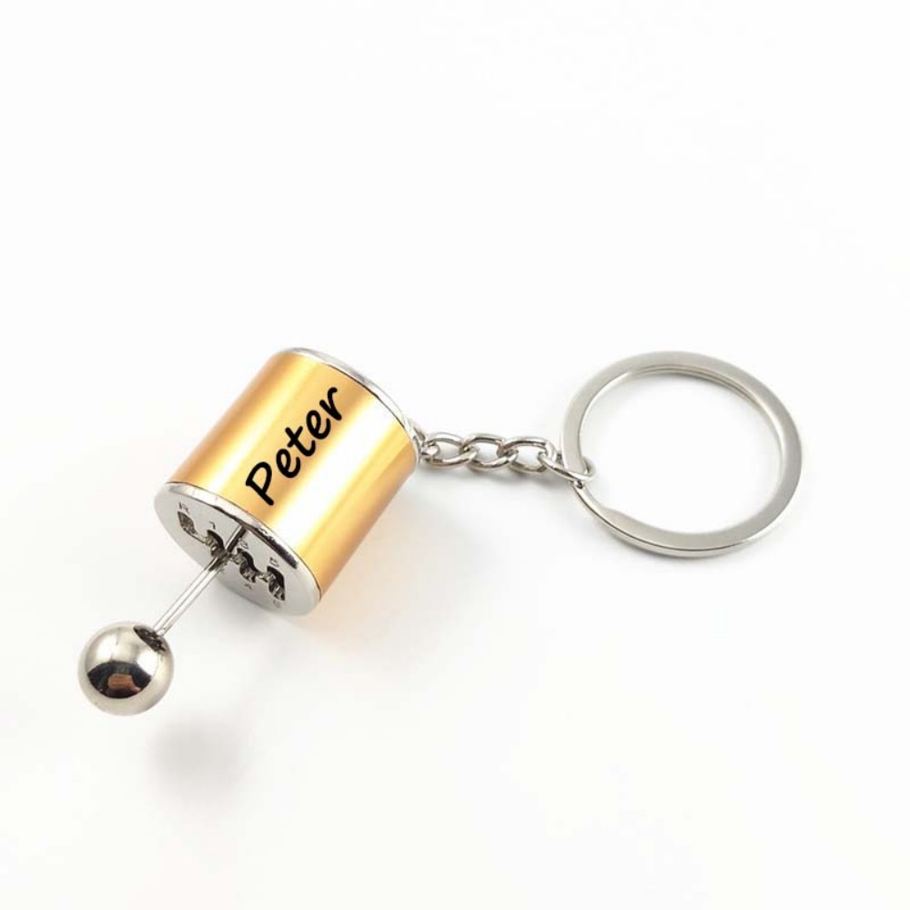 Father's Day Gifts Custom Miniature Shifting Keychain Speed Gear Shift Keychain Personalized Stress Relief Fob Custom Name Miniature Shifting Keychain