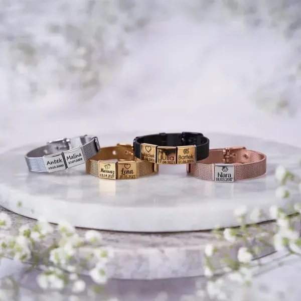 Custom Birth & Anniversary Date Bracelet – Personalized Family Charm Bracelet  Meaningful Gift