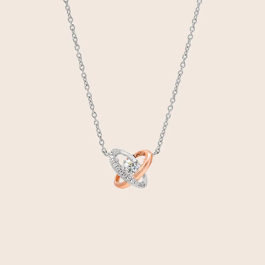 Eternal Motion Diamond Necklace – Spinning Center Gift for Her