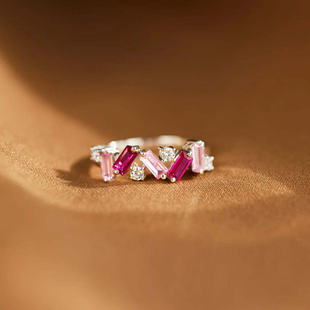 NOBODY HAS IT ALL TOGETHER PINK BAND RING