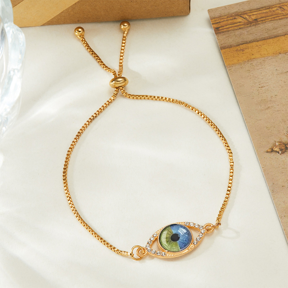 Personalized Couple's Custom Eye Bracelet Custom Dual Eye Charm Bracelet Soulmate Eye Bracelet  Romantic Valentine's Gift for Her