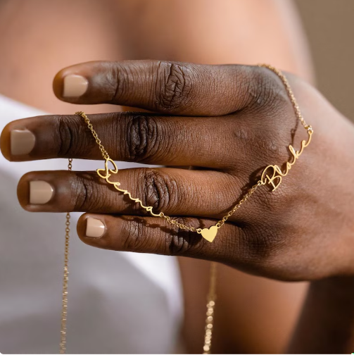 Personalized 2 Names Necklace Heart Heart Couple Gift,Romantic Valentine's Day Gift for Wife Her,Meaningful Mom Gift