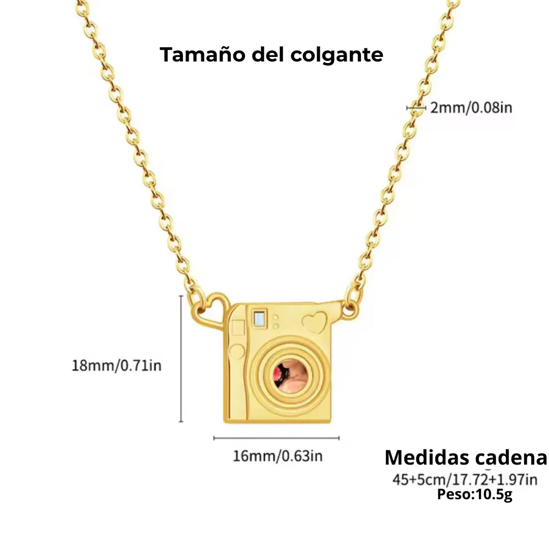 Custom Photo Vintage Camera Pendant Necklace Personalized Picture Polaroid Camera Necklace Gift for Her