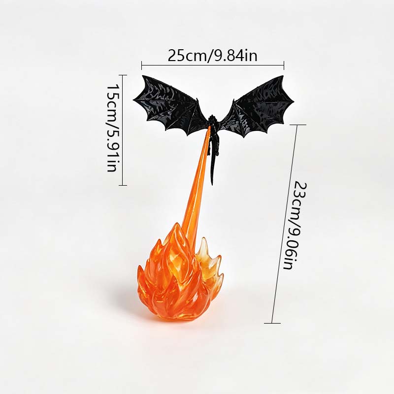 3D Printed Flying Dragon Fire Breath LED Lamp Table Decor Flying Dragon Fire Breath Night Light Halloween Desktop Decor Gift