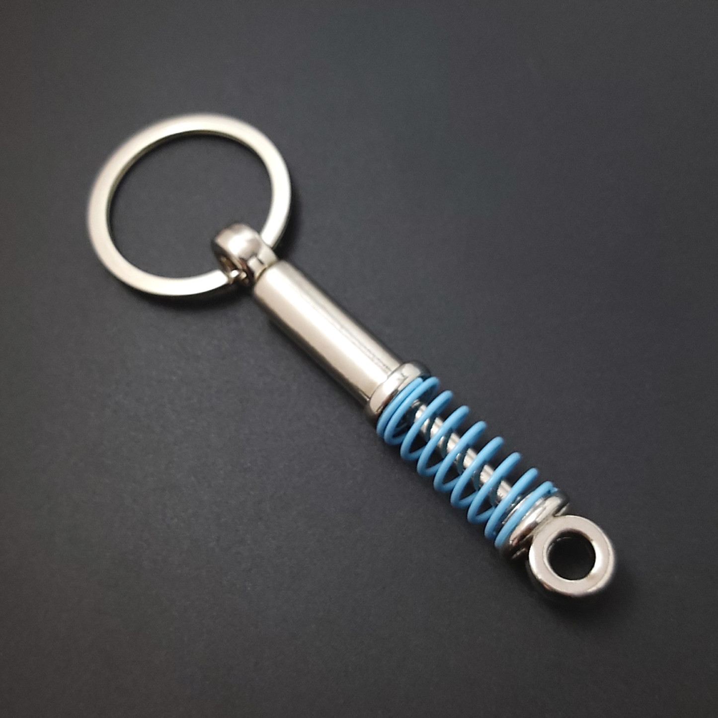 Father's Day Gifts Mini Shock Absorber Keychain Spring Personalized Suspension Keychain Compressible Spring Stress Reliever Custom Engraved Shock