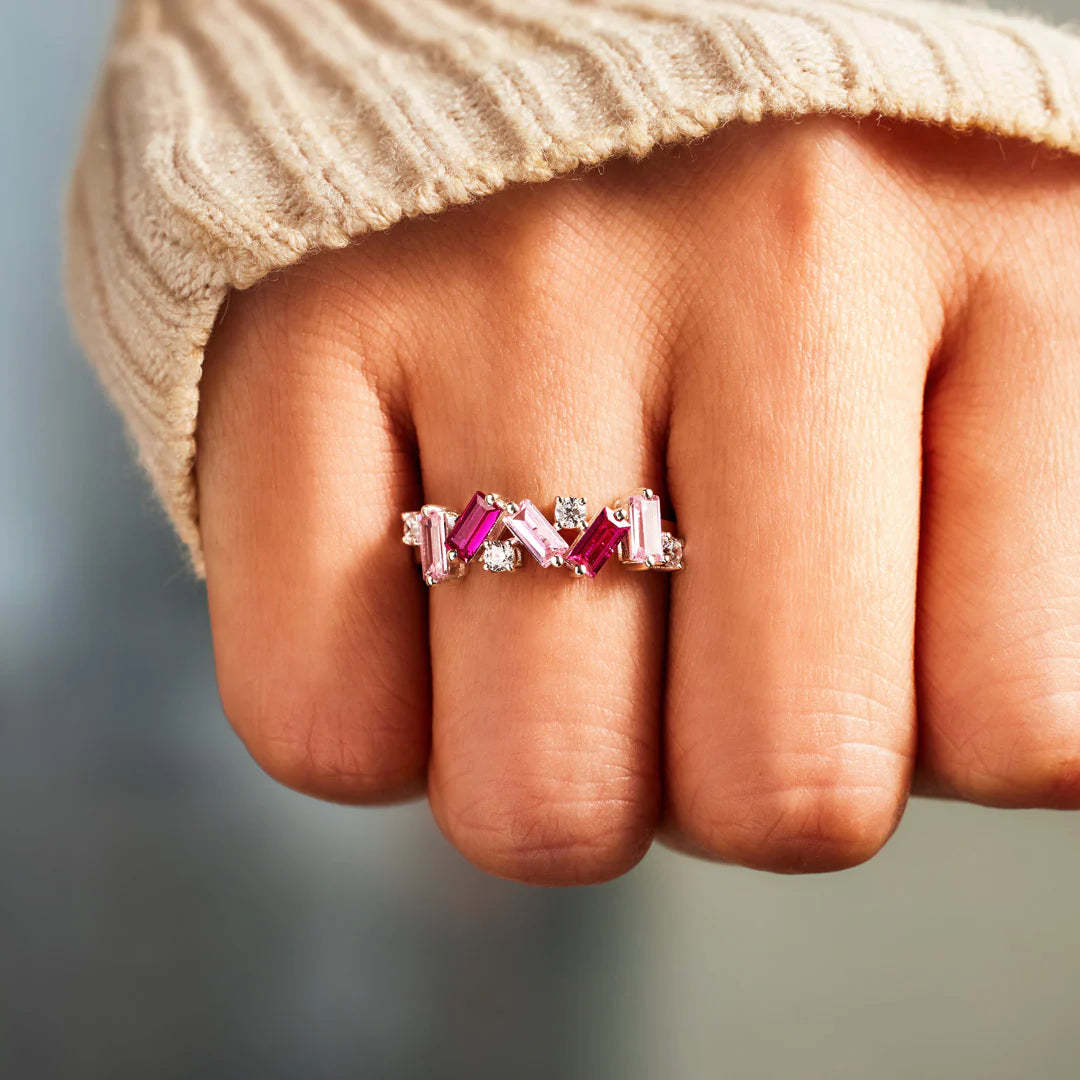 NOBODY HAS IT ALL TOGETHER PINK BAND RING