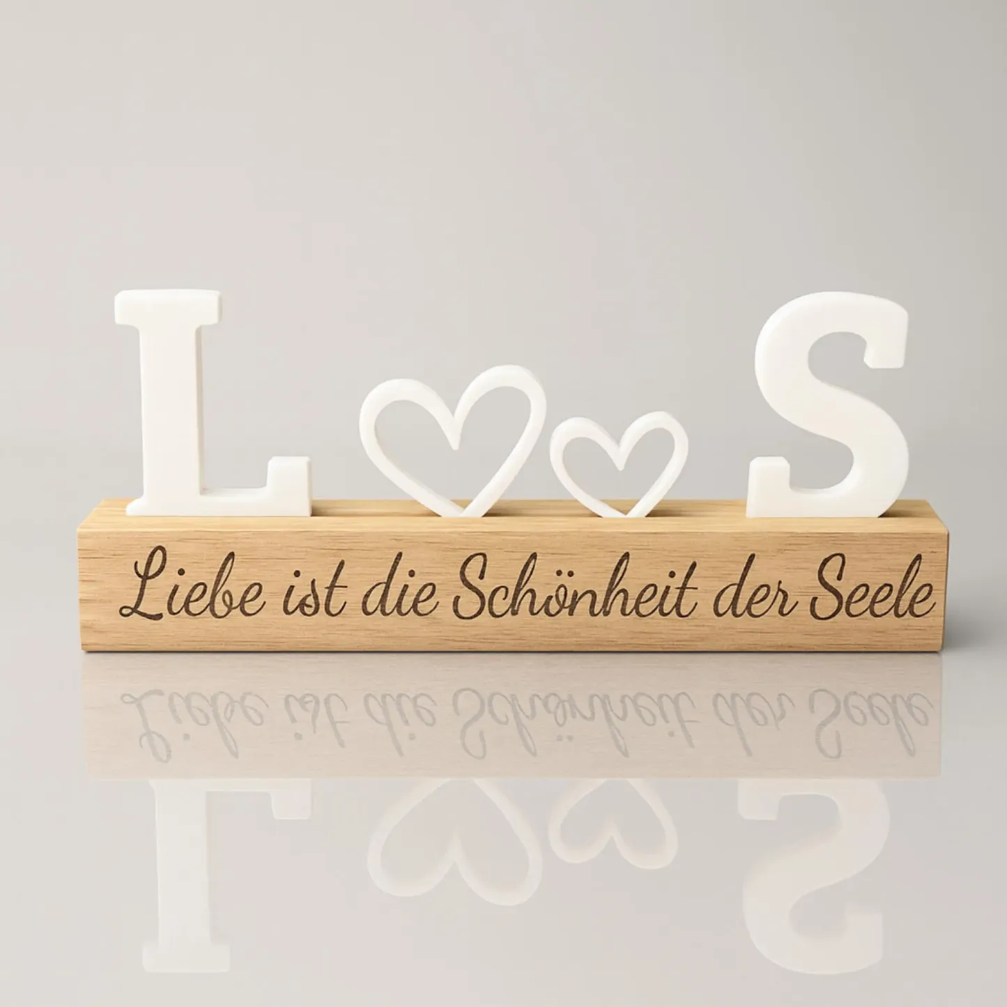 Custom Couple Initials Wood Plaque Desk Decor Personalized Couple Names Wood Display Engraved Love Quote Anniversary Gift Valentines Day Gift