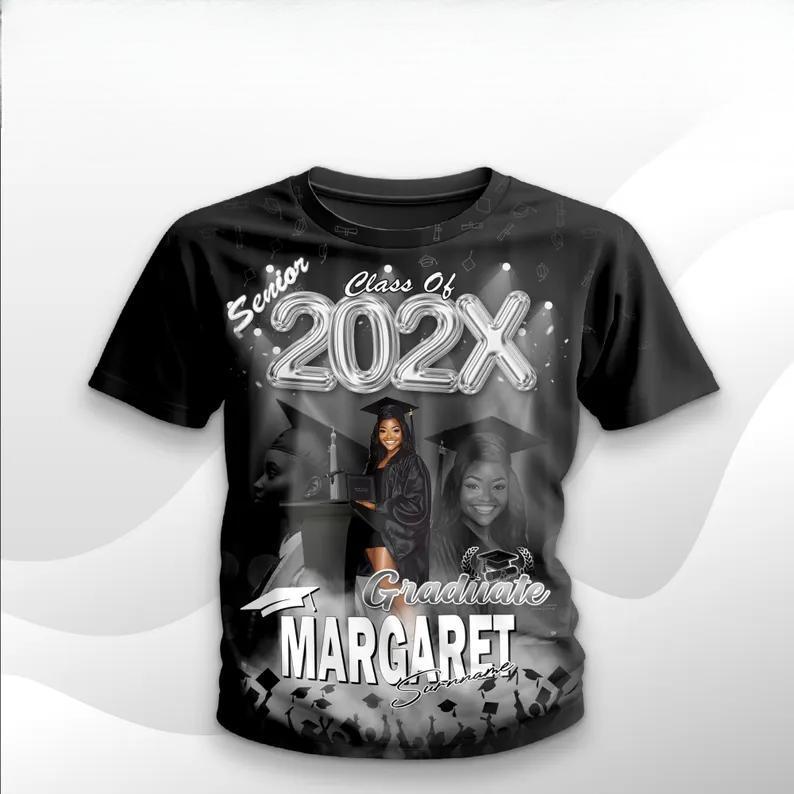 Custom 3D Graduation T-Shirt Personalized Graduation Gift
