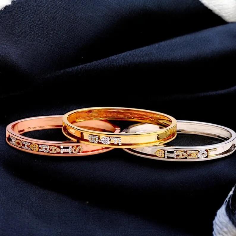 Personalized Slider Bracelet with Letter Charms Engraved Name Slider Bracelet Personalized Bangle Bracelet Christmas Gifts for Her