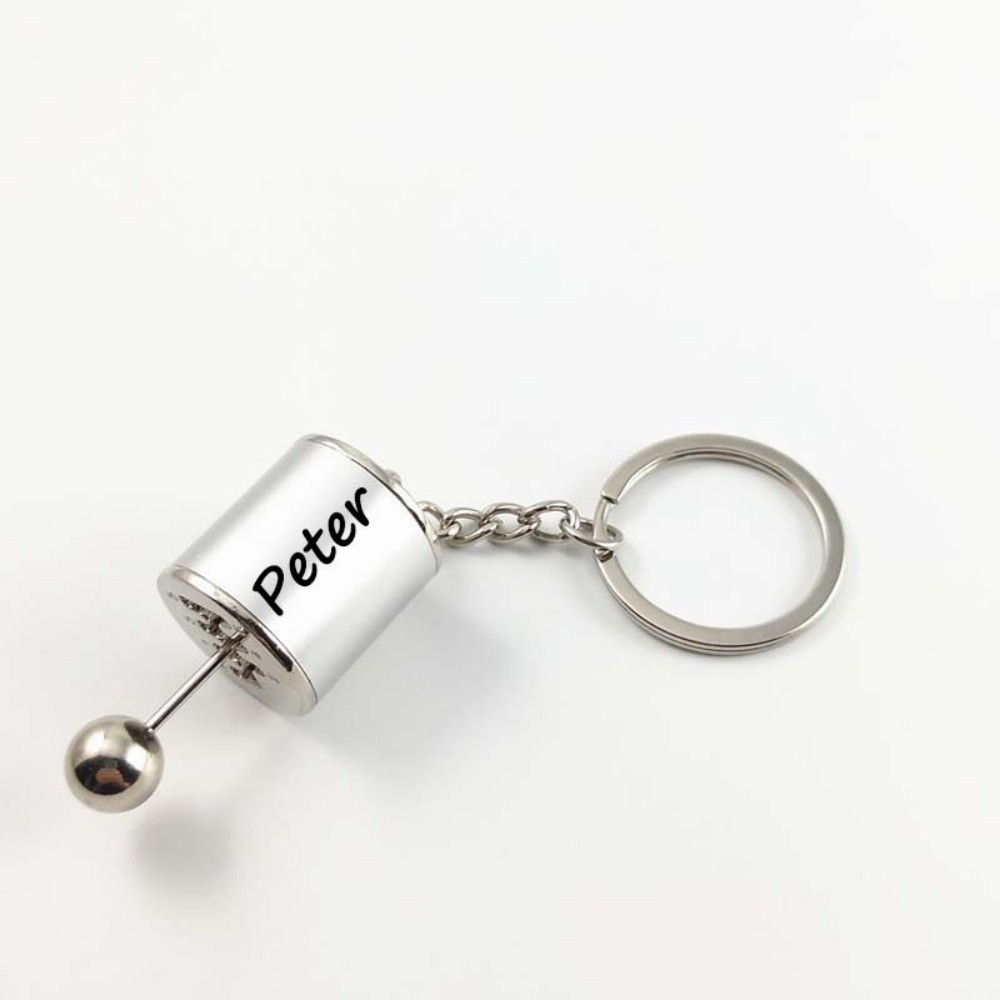 Father's Day Gifts Custom Miniature Shifting Keychain Speed Gear Shift Keychain Personalized Stress Relief Fob Custom Name Miniature Shifting Keychain