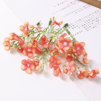 Artificial Flower-1Pcs-Orange Red - namenecklace
