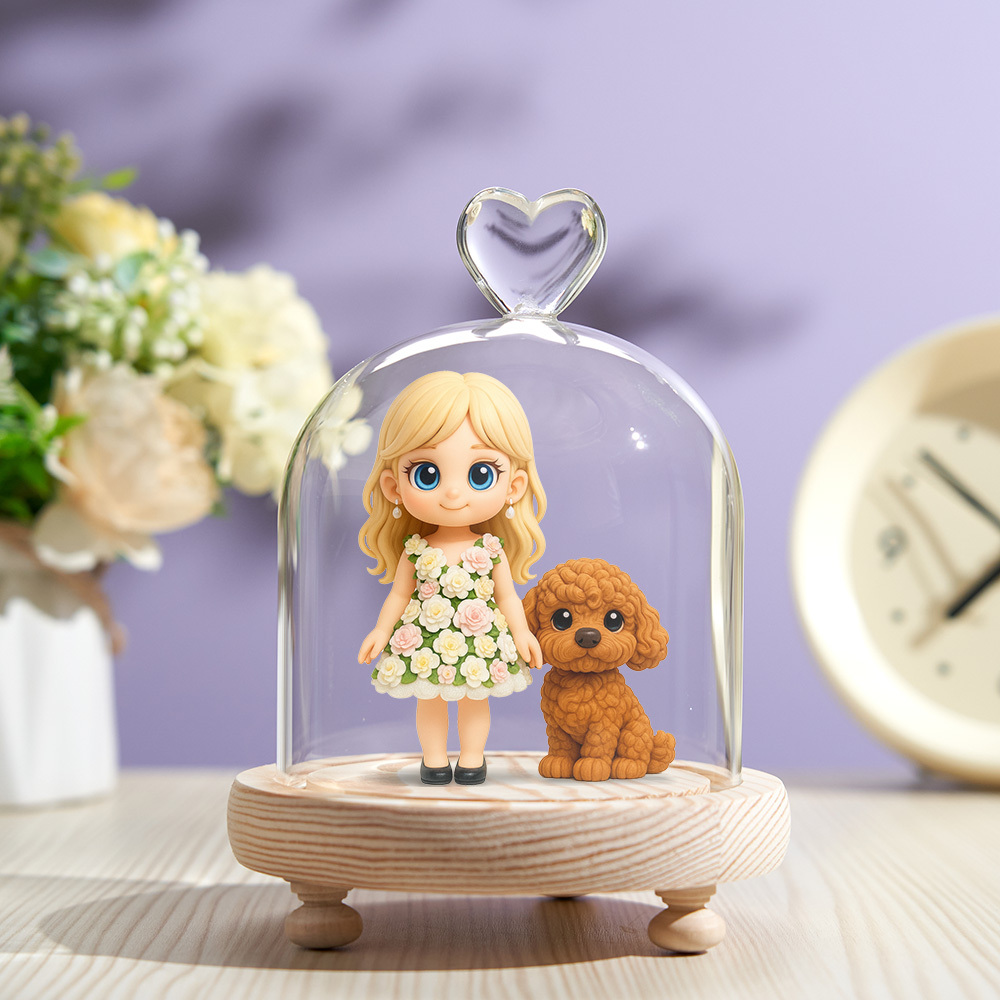 Valentine's Day gift Custom 3D Figurine Heart Shaped LED Night Light Personalized Photo Lamp Unique Romantic Gift for Couples Anniversary Birthday Valentines Day Home Decor - NameNecklaceAU