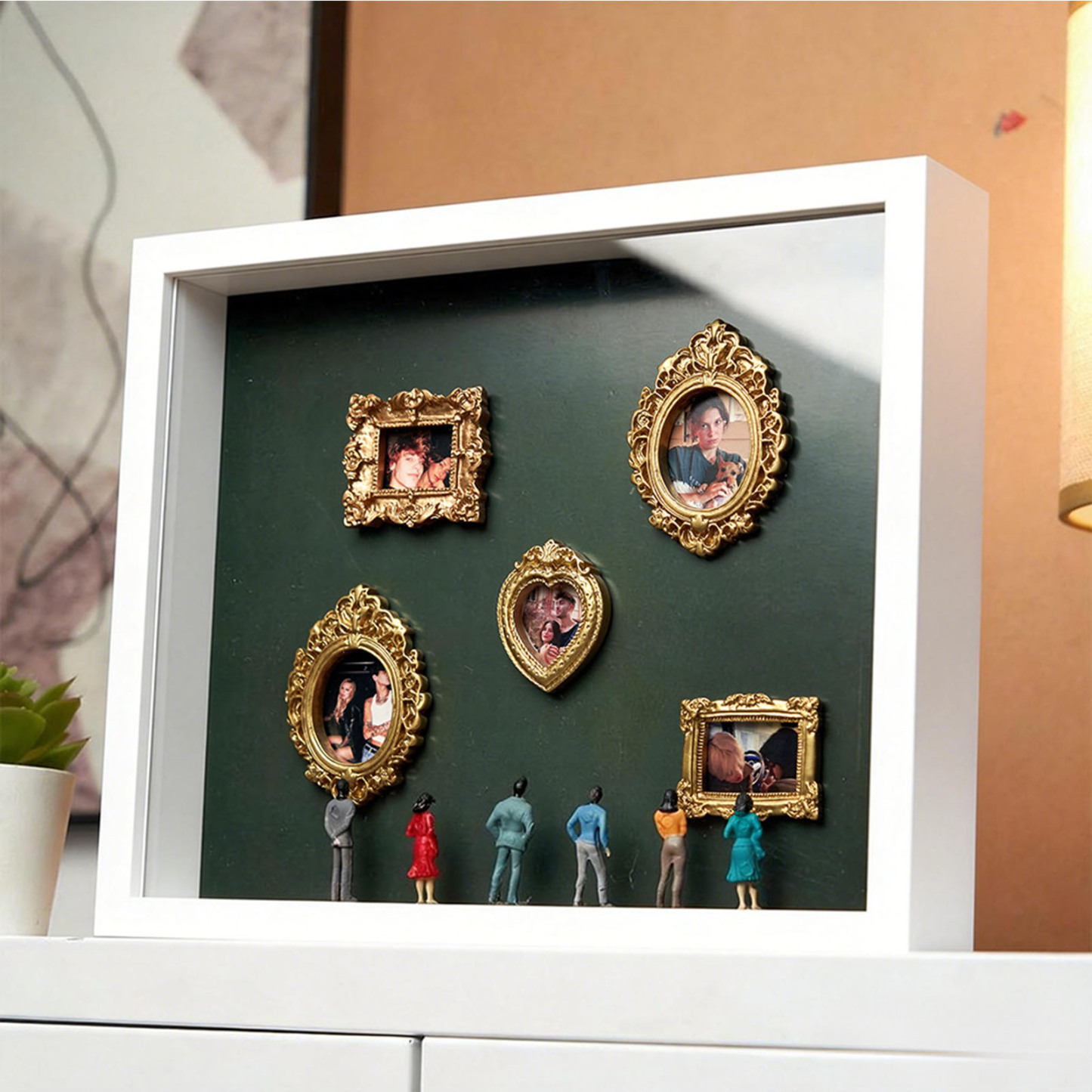 Museum of Us Frame Personalized Couples Gift for Her Cute Miniature Museum Gifts Meaningful Gift Valentine's Day Anniversary Gift - NameNecklaceAU