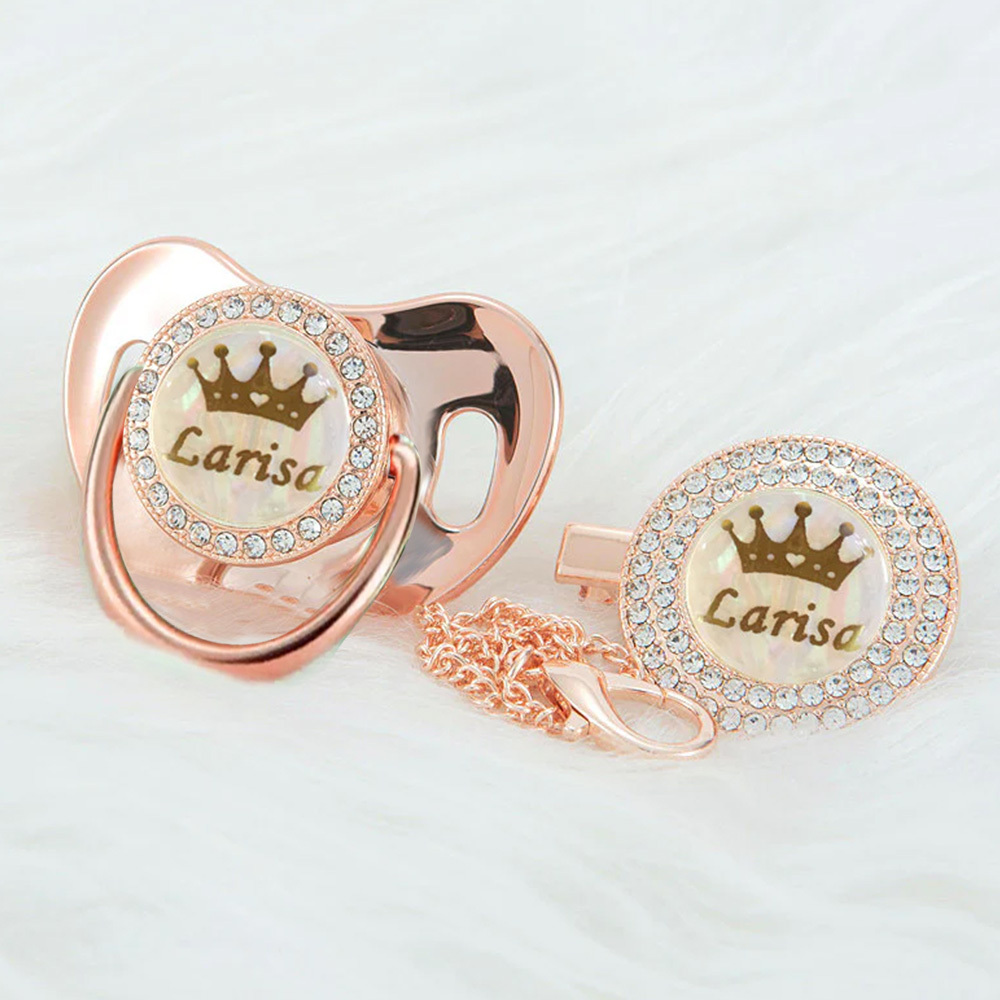 Personalized Name Exquisite Handmade Pacifier Gift for Your Little One - NameNecklaceAU
