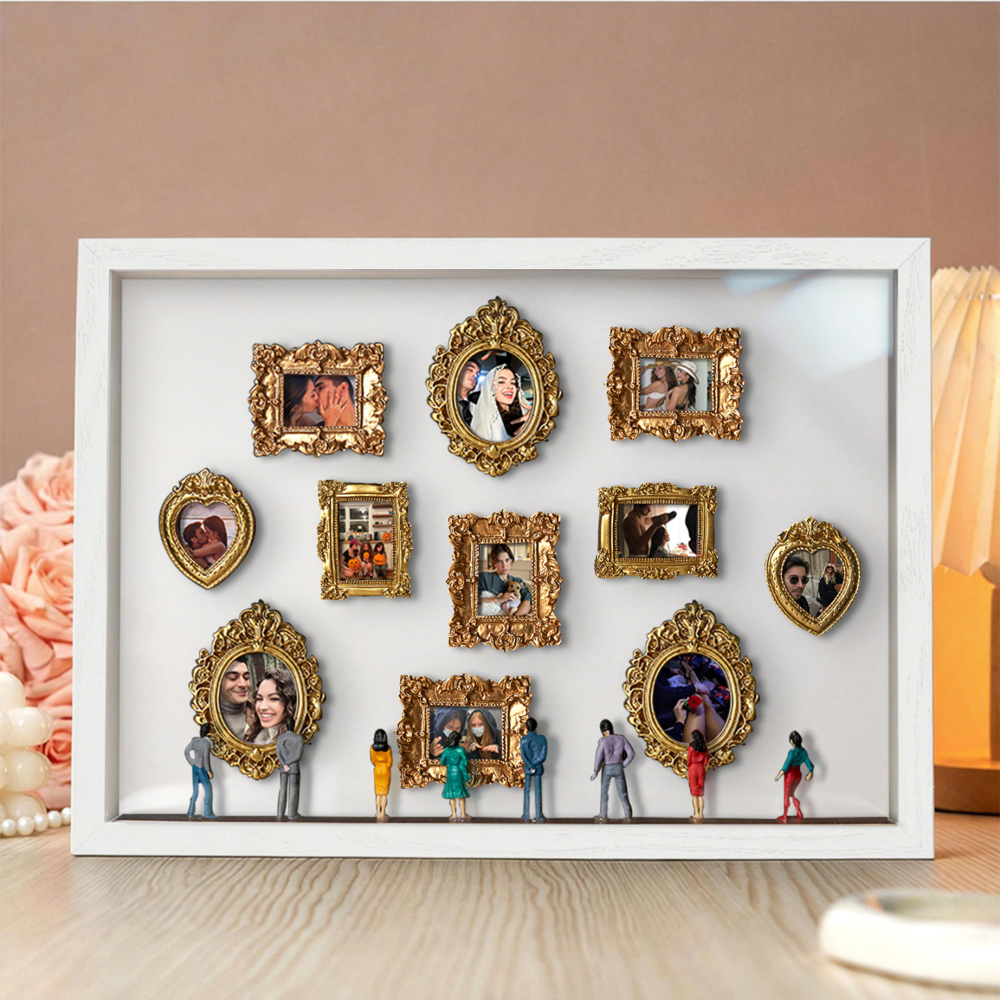 Museum of Us Frame Personalized Couples Gift for Her Cute Miniature Museum Gifts Meaningful Gift Valentine's Day Anniversary Gift - NameNecklaceAU