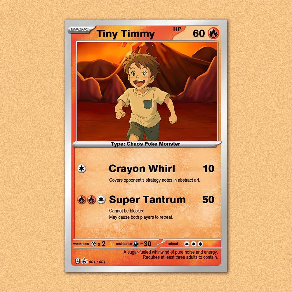 Custom Trading Card for Kids – Personalized Cartoon Gift from Photo – Fun Gift for Boys - NameNecklaceAU