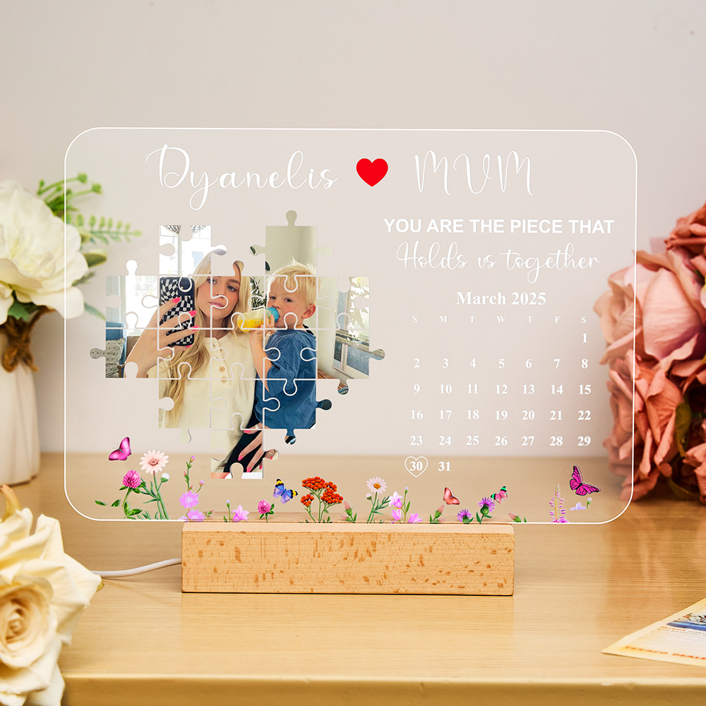 You Are The Piece That Holds Us Together Light Frame Mother's Day Gifts Personalized Gift - NameNecklaceAU