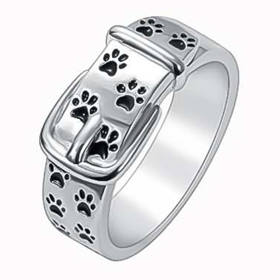 Customizable Pet Collar Ring - Engraved Name & Message Inside - NameNecklaceAU