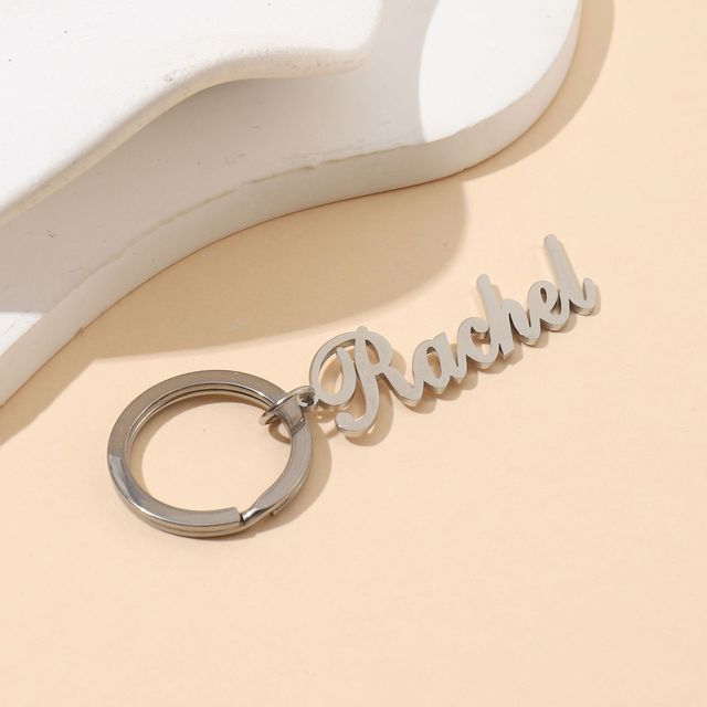 Personalized Name Tag Keychain – Custom Engraving Gift for Anyone - NameNecklaceAU