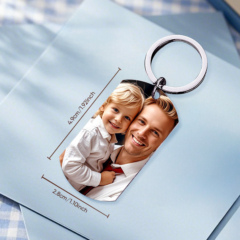 Father's Day Gifts Custom Photo & Family Fist Keychain Personalized Names Metal Keyring Gift for Dad - NameNecklaceAU