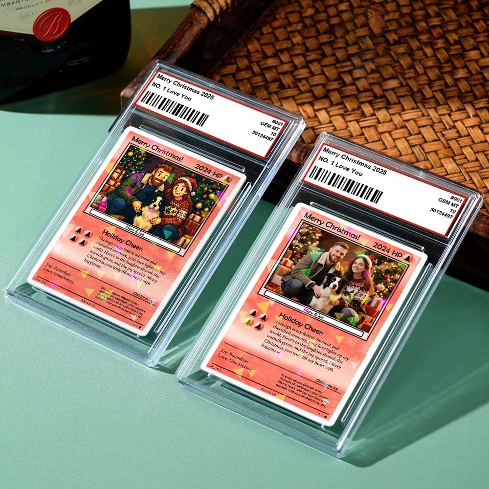 Custom Magic Style Card – Unique Couple Gift with Personalized Text & Image Gift for Christmas - NameNecklaceAU