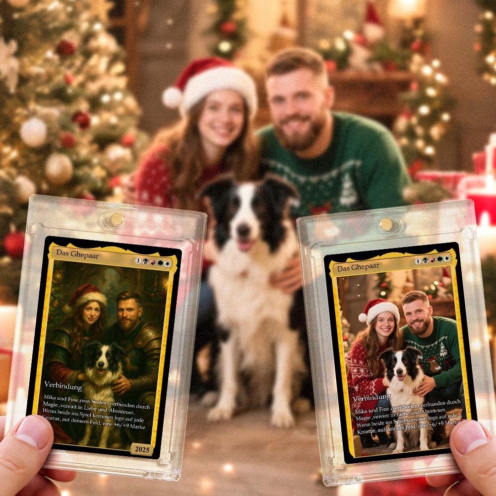 Custom Magic Style Card – Unique Couple Gift with Personalized Text & Image Gift for Christmas - NameNecklaceAU