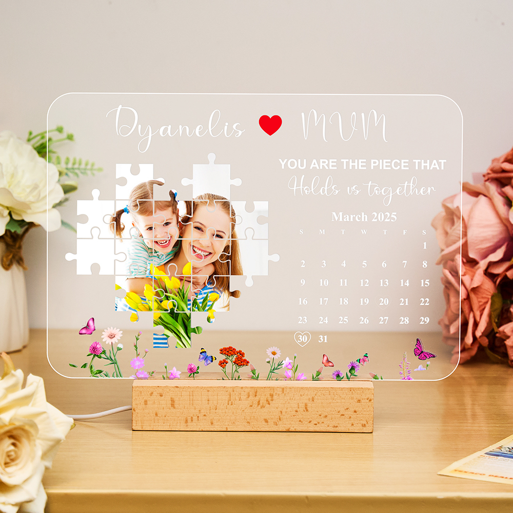 You Are The Piece That Holds Us Together Light Frame Mother's Day Gifts Personalized Gift - NameNecklaceAU