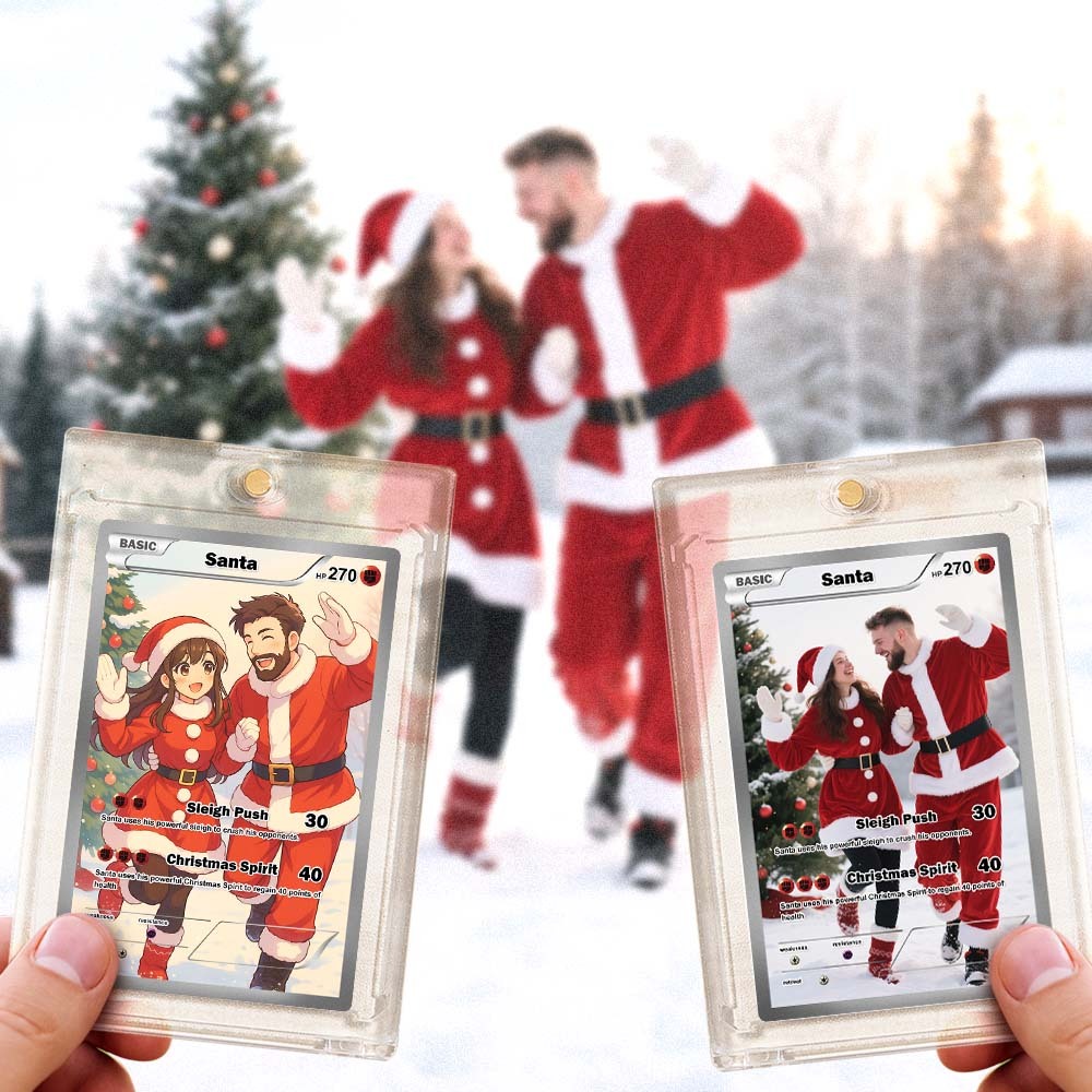 Custom Magic Style Card – Unique Couple Gift with Personalized Text & Image Gift for Christmas - NameNecklaceAU