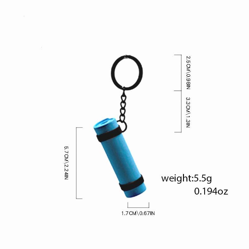 Mini Rolled Yoga Mat Keychain Cute Rolled Yoga Mat Keyring Fitness Motivation Charm for Gym Bags - NameNecklaceAU