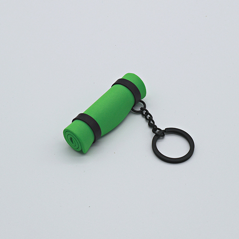 Mini Rolled Yoga Mat Keychain Cute Rolled Yoga Mat Keyring Fitness Motivation Charm for Gym Bags - NameNecklaceAU