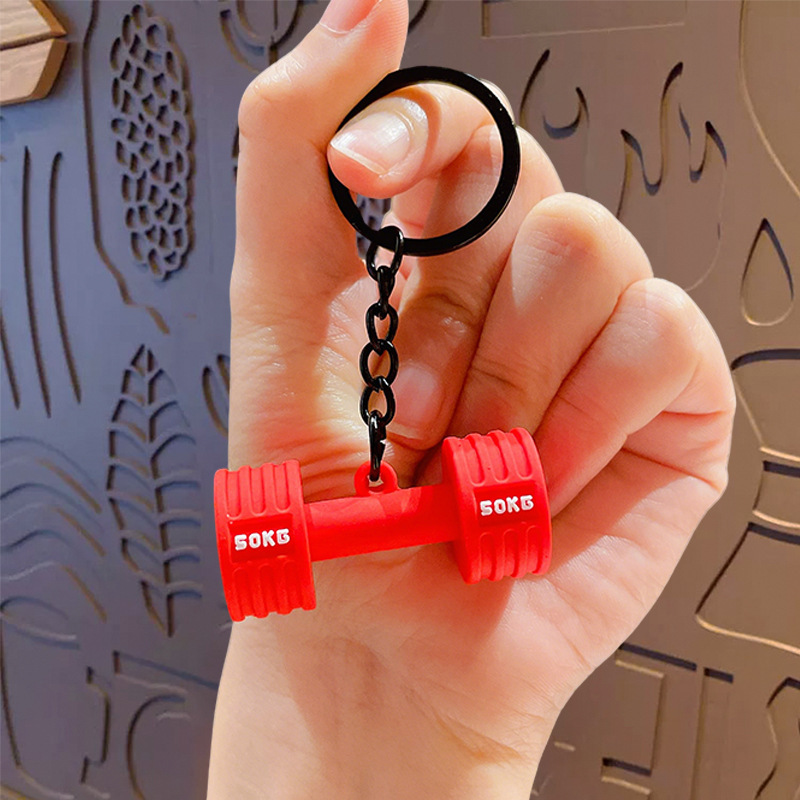 Mini Dumbbell Keychain Fitness Gym Keyring Bag Charm Gift for Gym Lovers - NameNecklaceAU