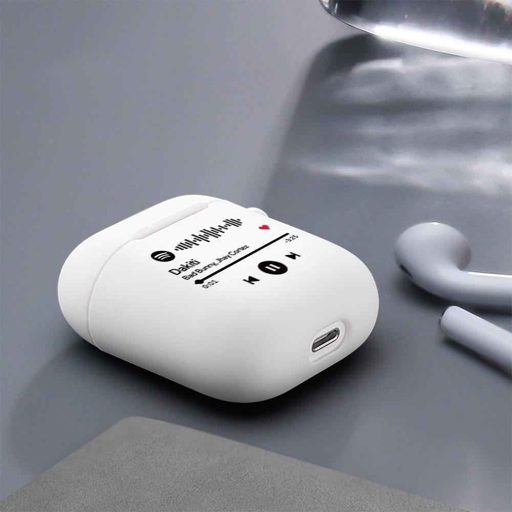 Scannable Custom Spotify Code Airpods Case Music Keepsake Gift For Couple White us