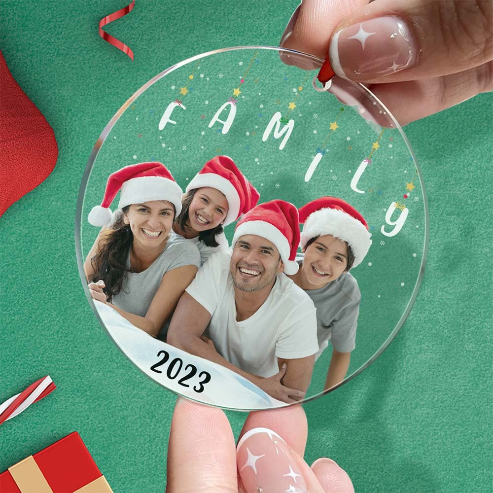 Personalized Photo Christmas Ornament Christmas Gift Sisters Siblings Family Brothers - yournamenecklaceau