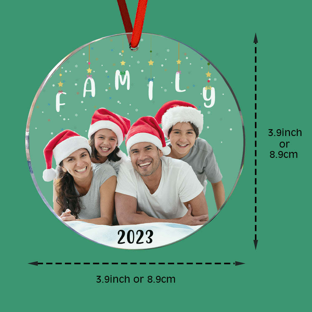 Personalized Photo Christmas Ornament Christmas Gift Sisters Siblings Family Brothers - yournamenecklaceau