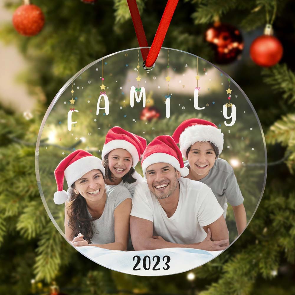 Personalized Photo Christmas Ornament Christmas Gift Sisters Siblings Family Brothers - yournamenecklaceau