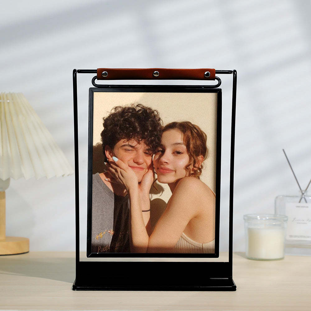 Scannable Spotify Code Photo Frame Personalized Double-Sided Display Stand Gifts For Lovers - yournamenecklaceau