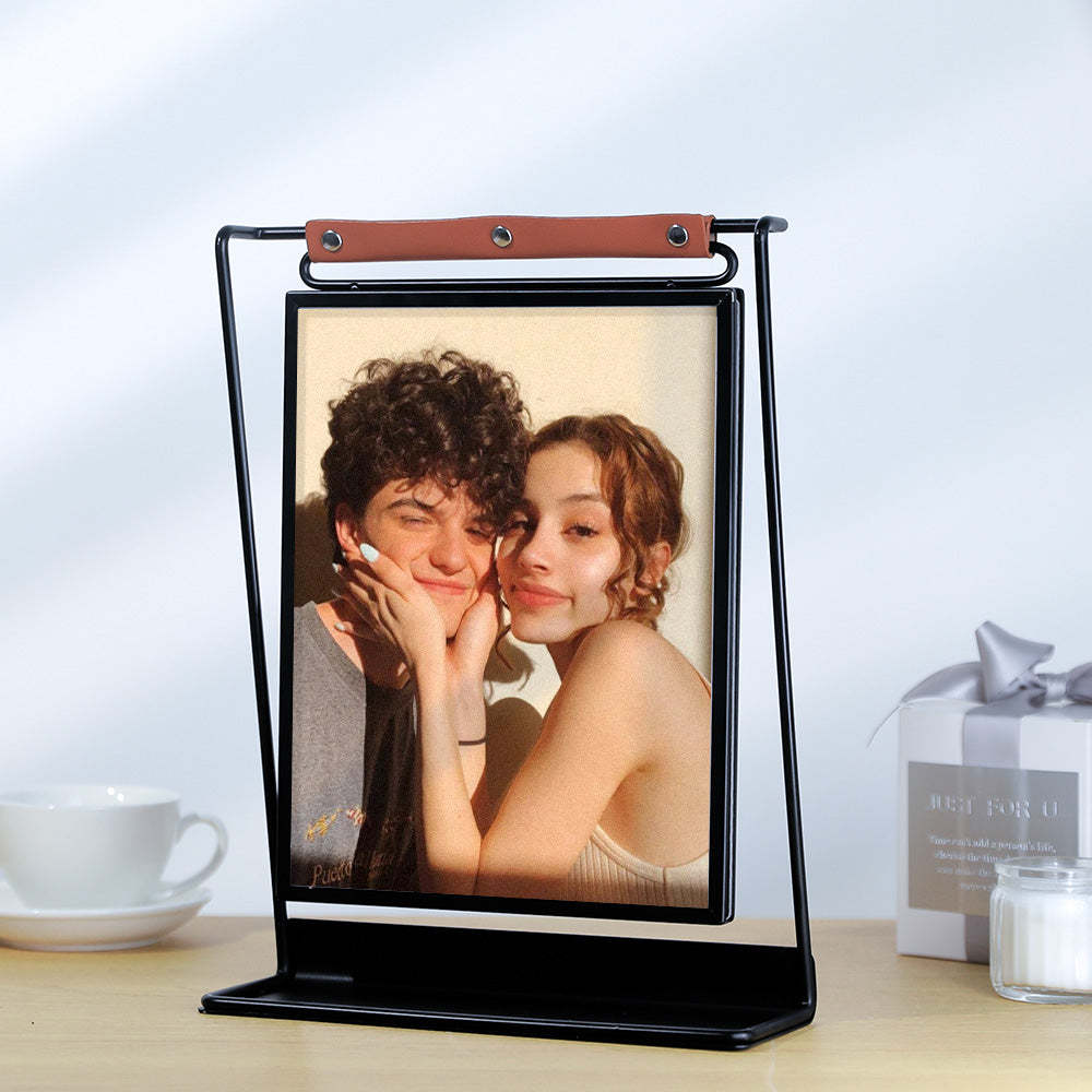 Scannable Spotify Code Photo Frame Personalized Double-Sided Display Stand Gifts For Lovers - yournamenecklaceau